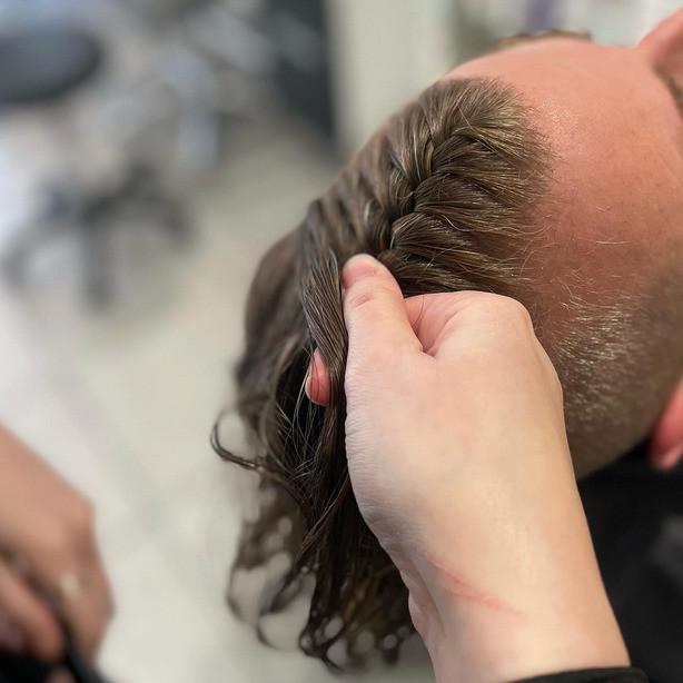 Tresse collé Homme